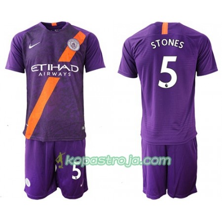 Billiga Fotbollströjor Manchester City Stones 5 Barn Tredje tröja 2018/19 Kortärmad